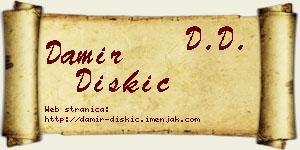 Damir Diskić vizit kartica